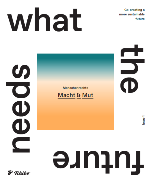 Titelblatt Magazin: "what the future needs"