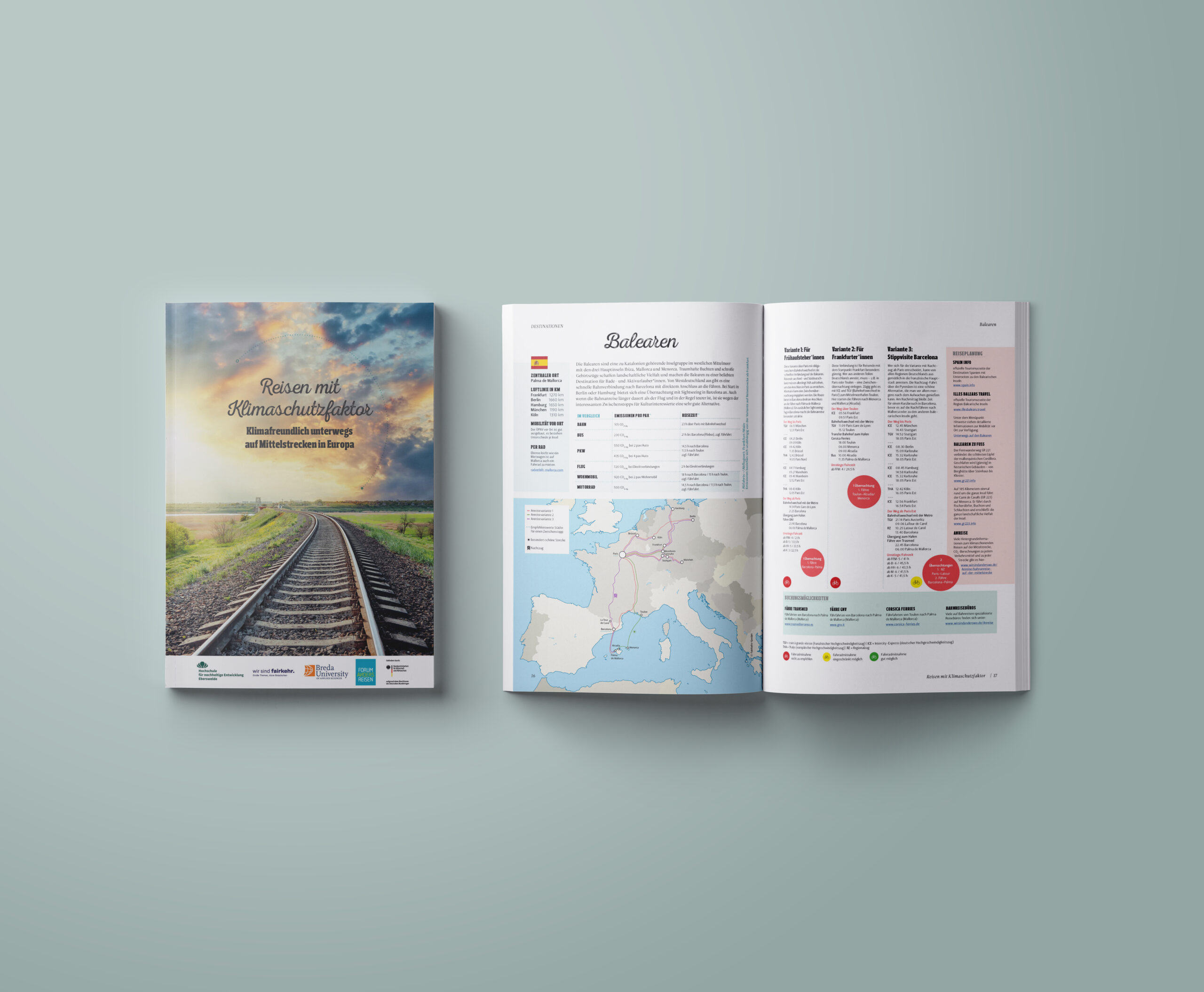 Handbuch "Klimaschonend Reisen auf der Mittelstrecke"